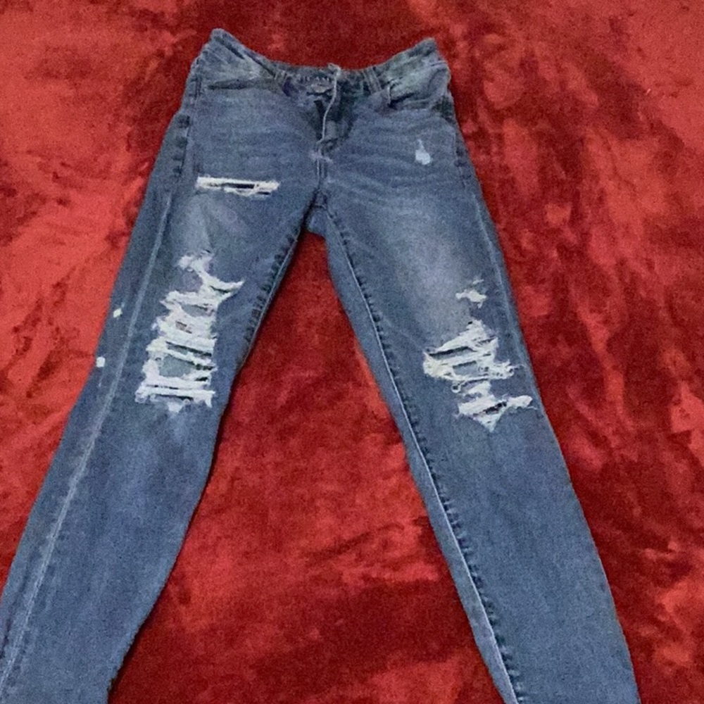 American eagle jeggings: medium wash